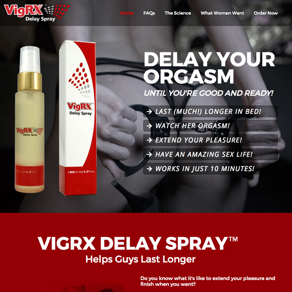 VigRX Delay Spray Review